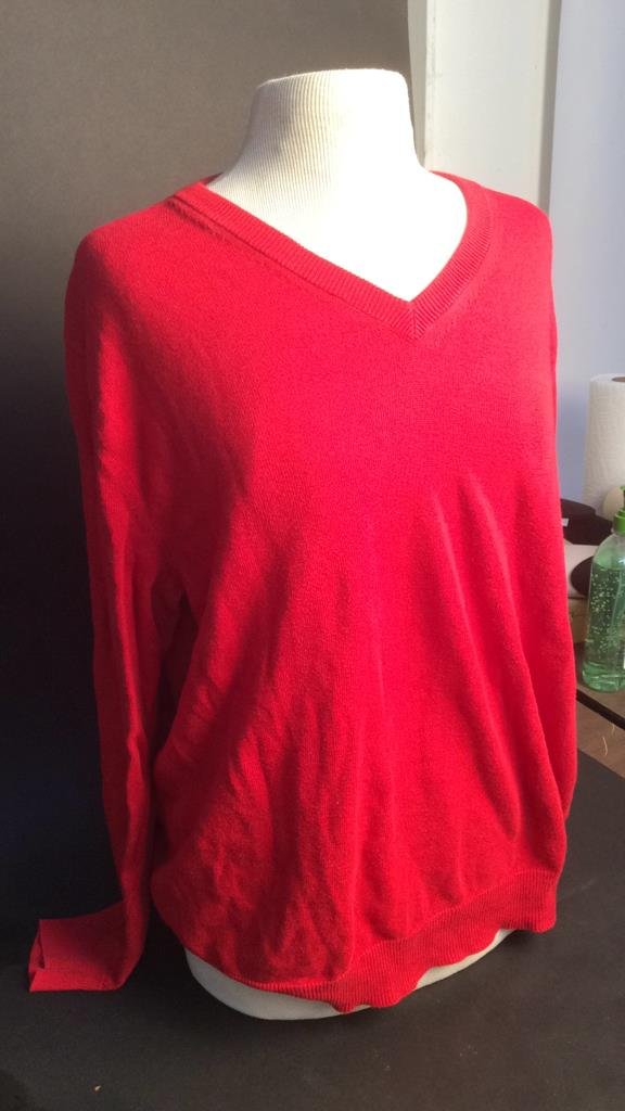 Asprey London Men's Sweater: mens wool sweater Asprey London size large , label made it Italy 56% linen 44 % cotton