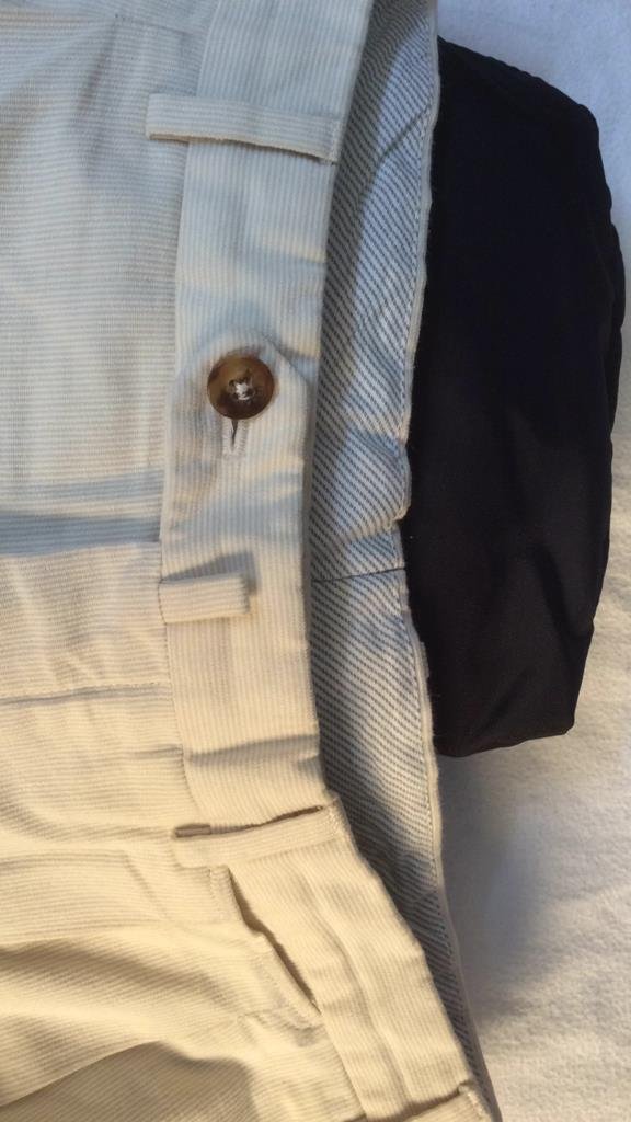 loro Piana men's ivory cotton pants (1 of 4)