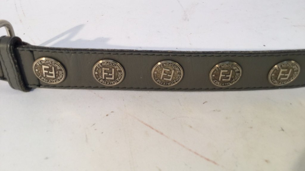 Grey woman's FENDI belt (1 of 10)