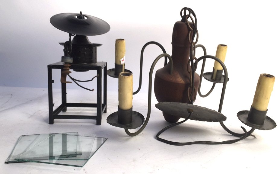 Set of Two Vntage Period Small Light Pendants (1 of 6)