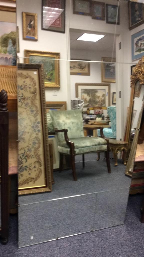 7 paneled Art Deco style mirror (1 of 5)