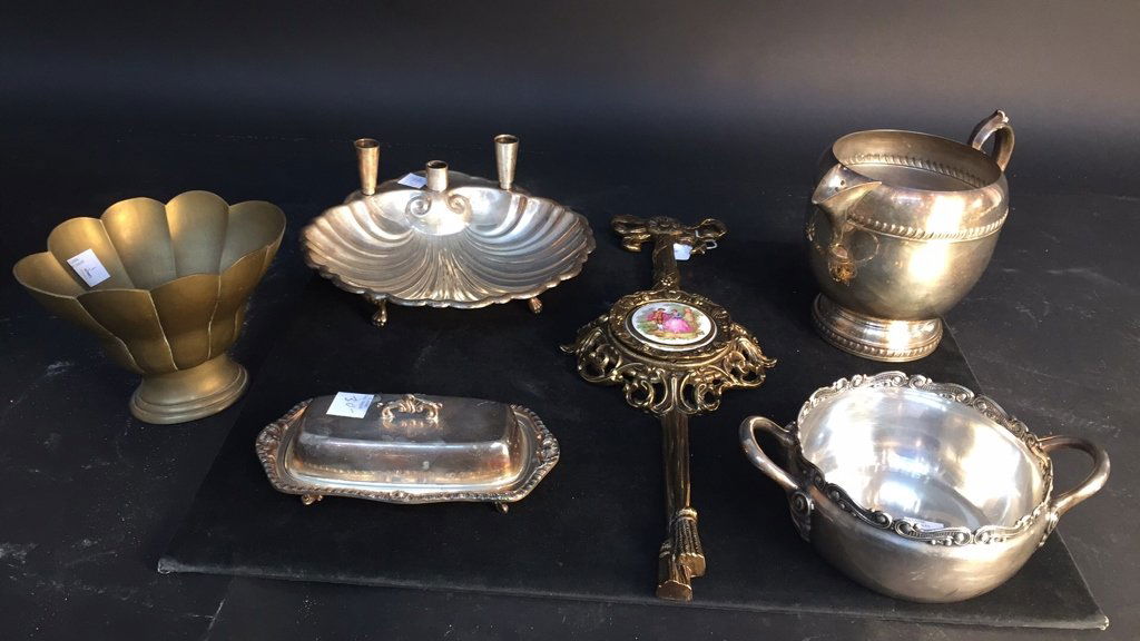 Group Lot silver Plate Table Articles (1 of 8)