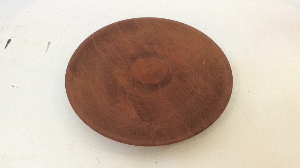 Vintage Wood Carved Lazy Susan: Vintage Wood Carved Lazy Susan measuring in inches 15D