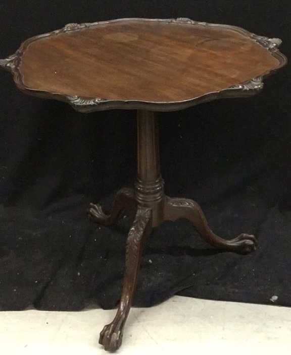 Vintage Mahogany Round Coffee Table (1 of 7)