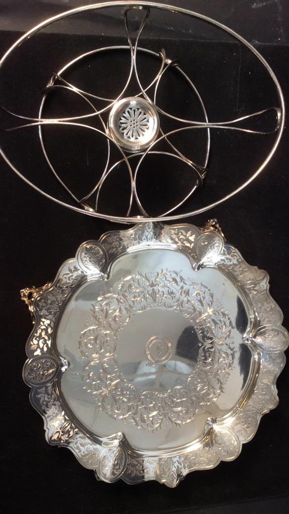 Antique Victorian Salver and Dish Stand (1 of 10)
