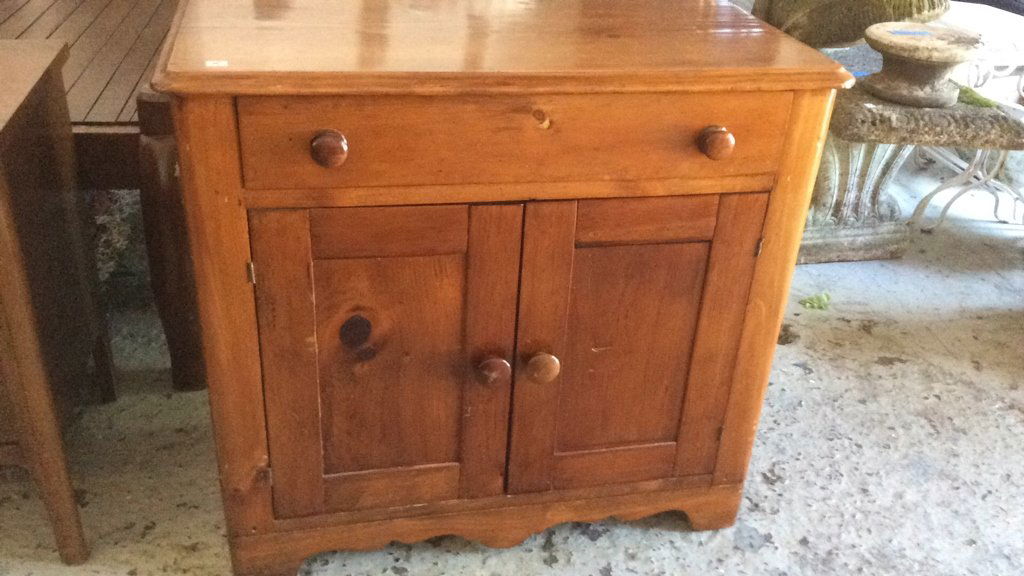 Antique Small Pine Cabinet (1 of 7)