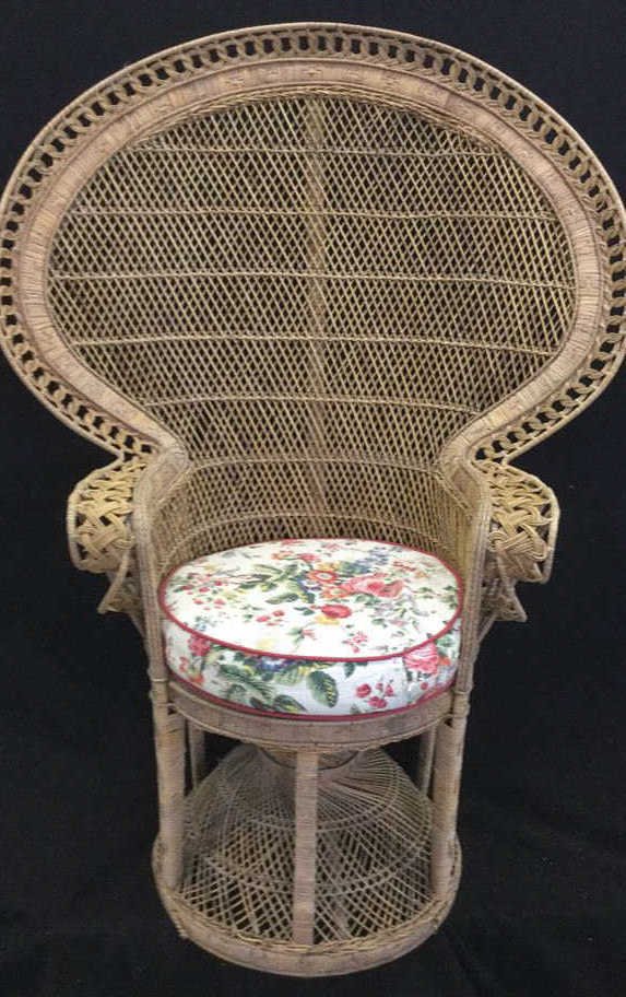 Vintage Whicker Peacock Chair