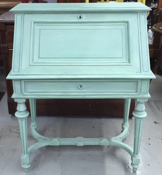 Vintage Painted Drop Leaf Secretary (1 of 5)