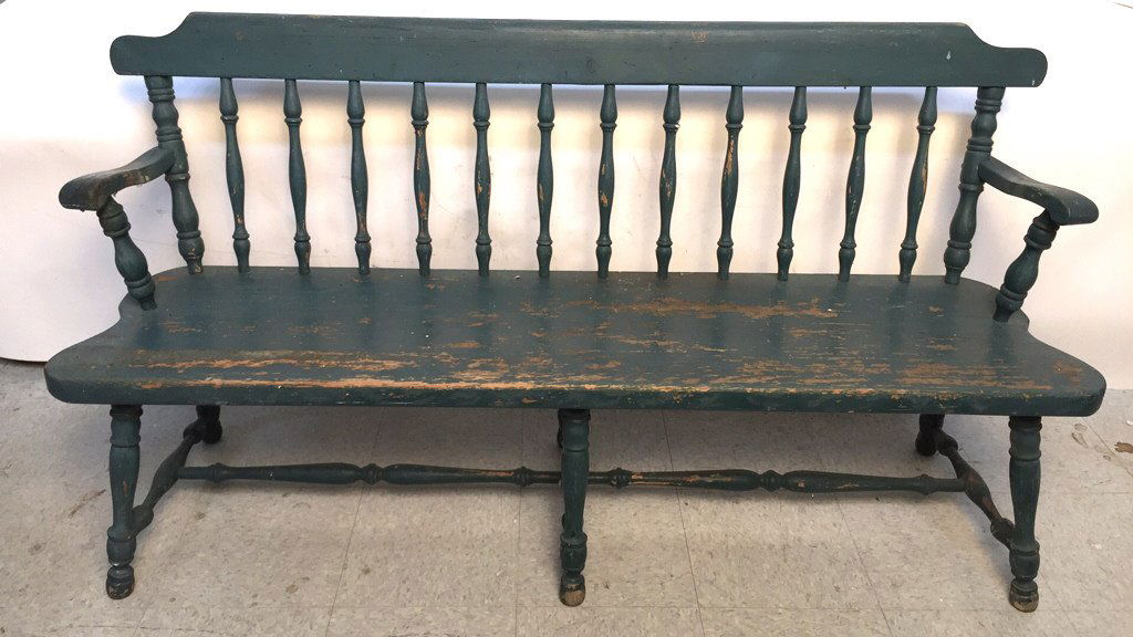 Vintage Spindle Back Bench (1 of 9)