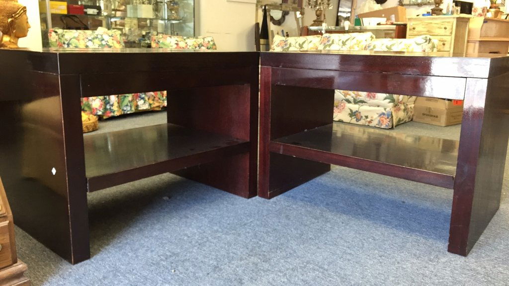 Pair Barbara BARRY for BAKER Mahogany Tables (1 of 8)