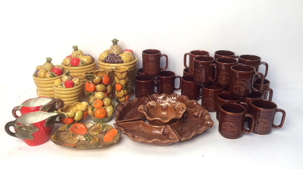 36 Pieced Vintage Marked Pottery Lot (1 of 10)