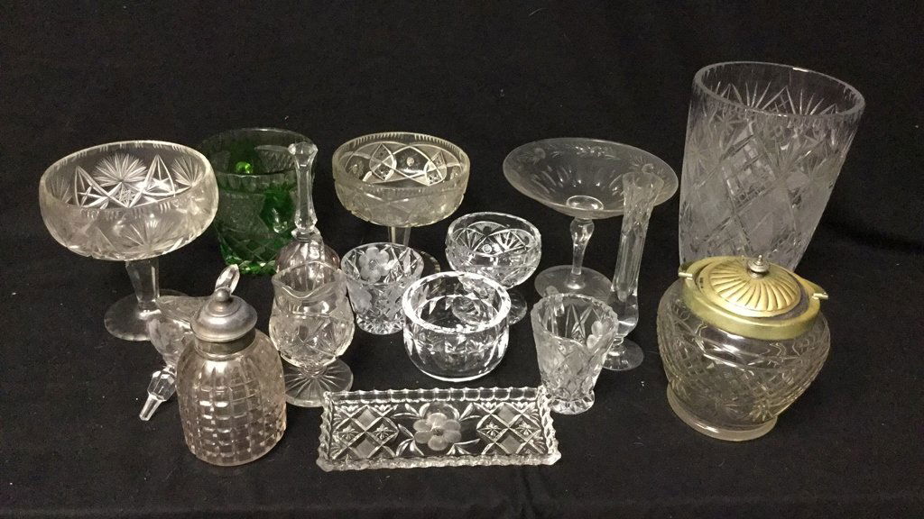 15 Plus Cut Crystal Group Lot (1 of 7)