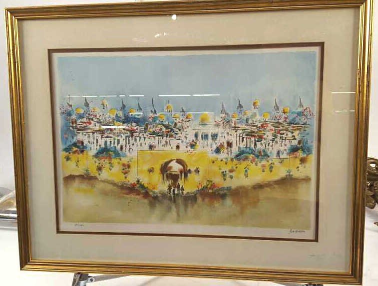 BEN AVRAM Signed Numbered Lithograph Jerusalem (1 of 5)