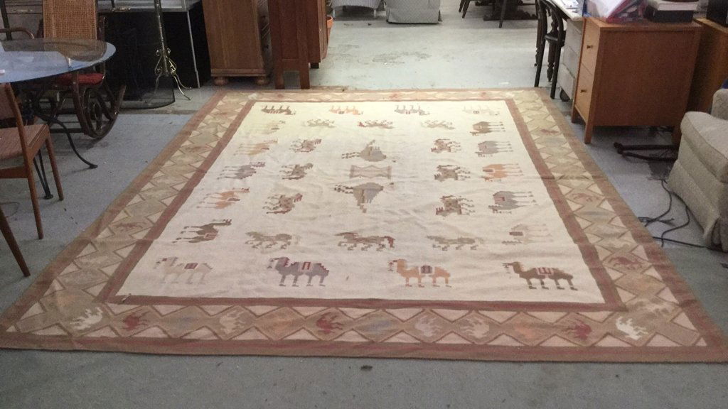 Vintage Aztec Style Rug Large (1 of 7)