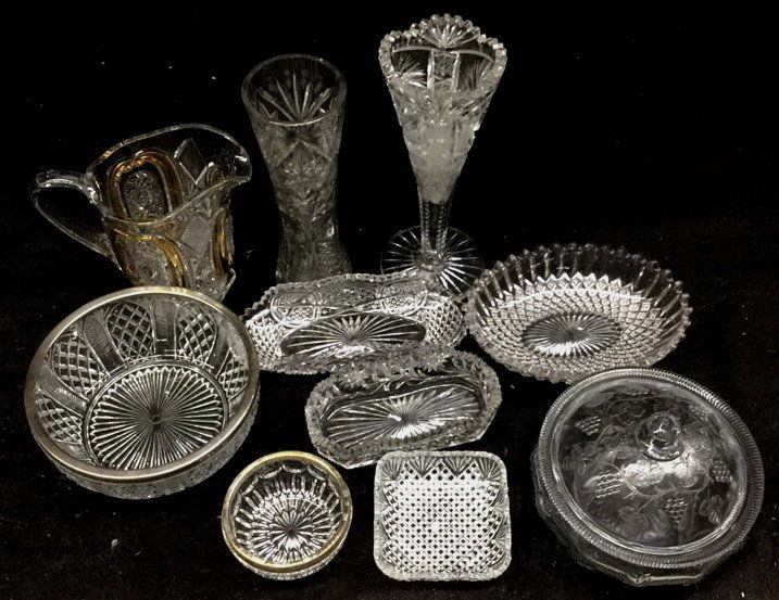 5Antique Cut Crystal 10 Piece Group Lot (1 of 6)