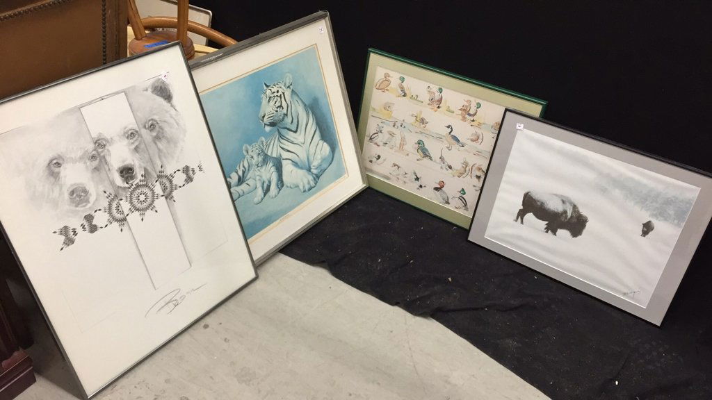 Group Lot Animal Themed Art Work (1 of 7)