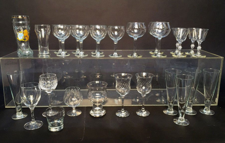 Group Lot Crystal Stemware and Beer Glasses (1 of 6)