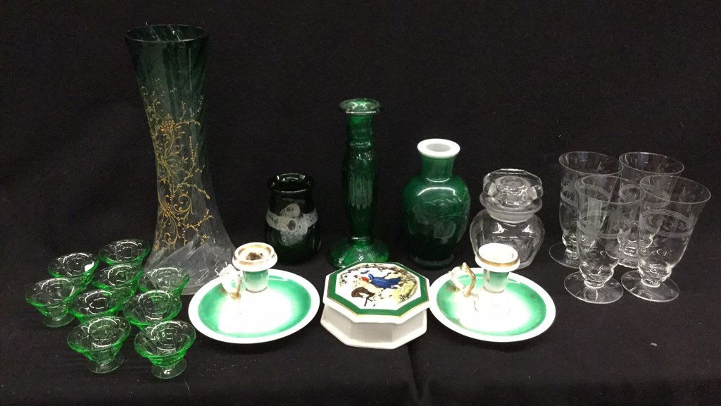 Mixed Group Lot of Crystal, Glass and Pottery (1 of 8)