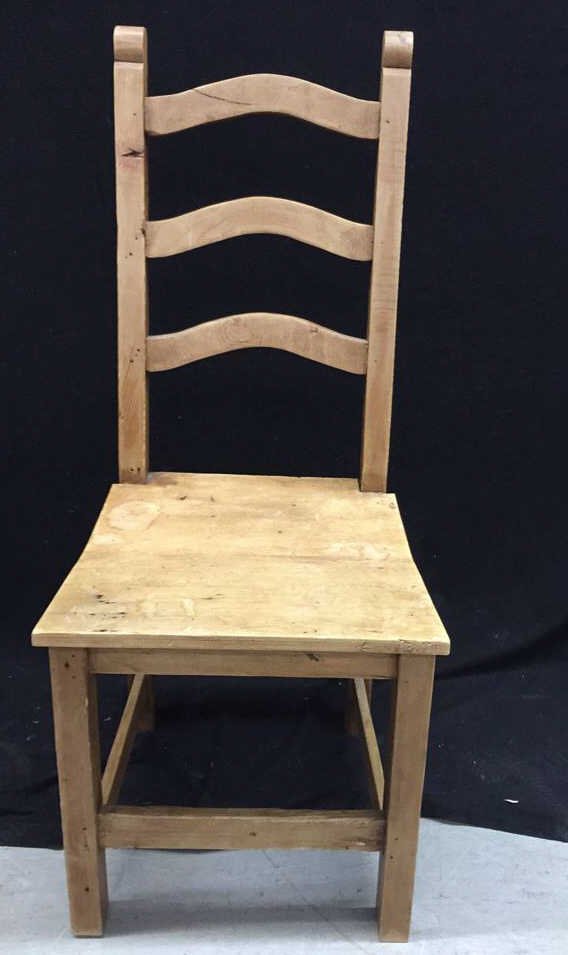 Rustic Pine Ladder Back Side Chair (1 of 5)