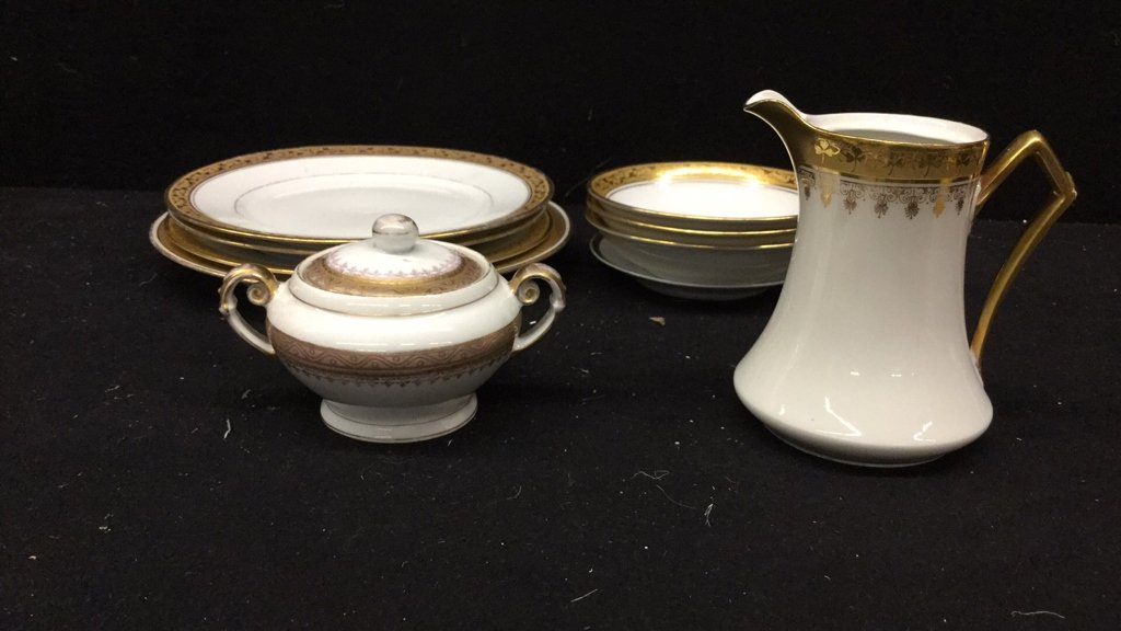 Mixed Gold Rimed 10 Piece China Lot (1 of 10)