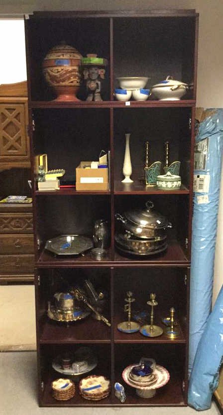 Stacked Cube Style Wood Shelving (1 of 6)