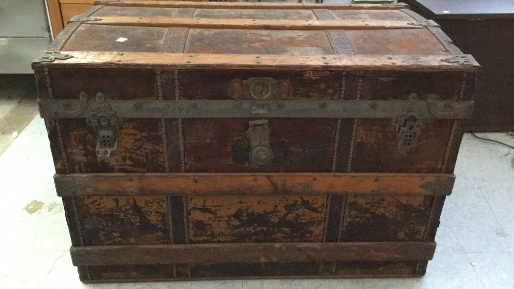 Antique Crouch & Fitzgerald 1886 Chest (1 of 7)