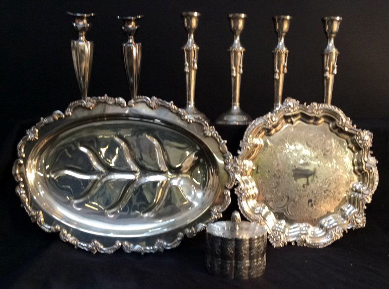 9 Piece Group Lot Of Silver And Metal (1 of 10)