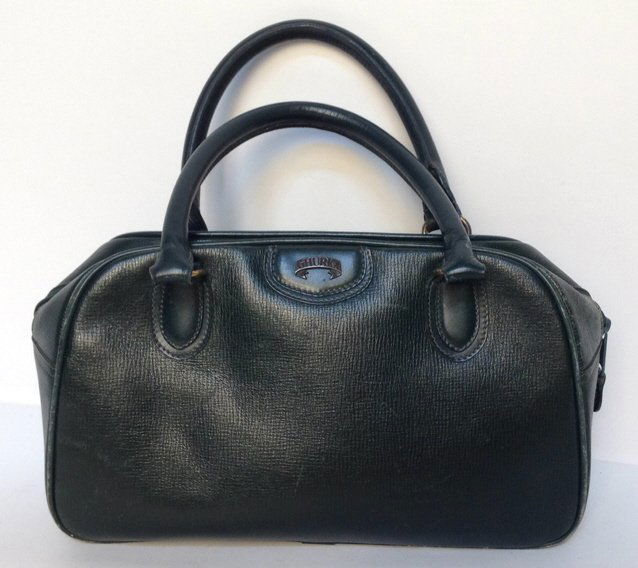GHURKA Green Leather Bag (1 of 5)