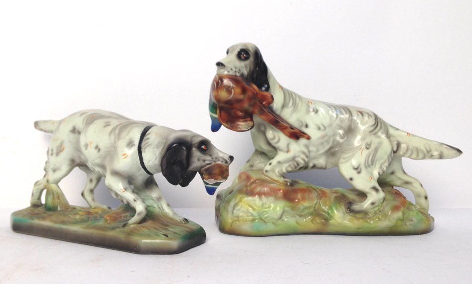 Pair Hunting Dogs Robia Ware (1 of 7)