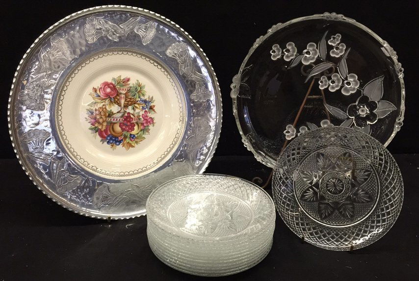 Group Lot Dessert Platters and Crystal Plates (1 of 6)