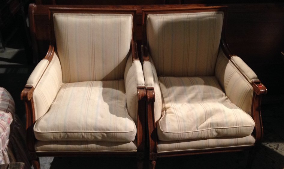 Pair Vintage Club Chairs (1 of 8)