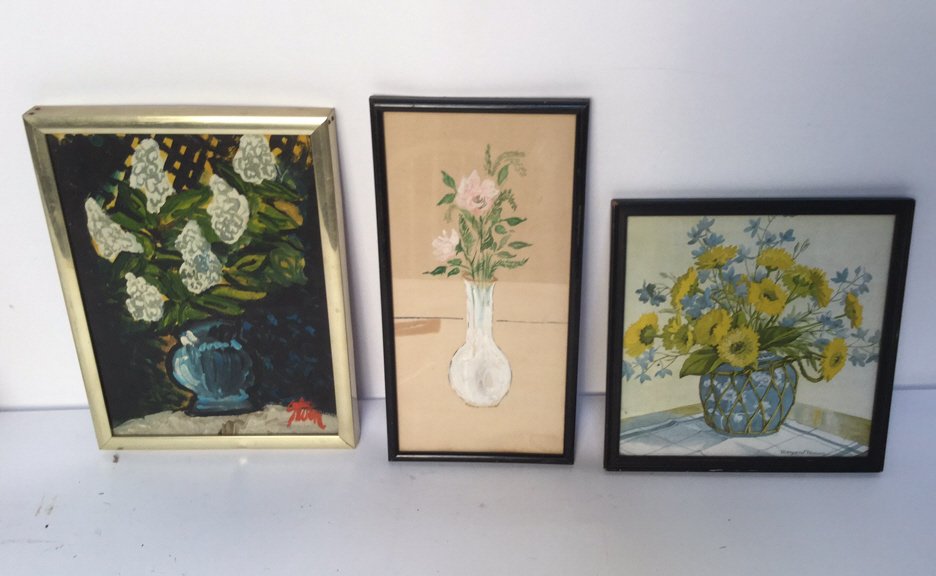 Set of 3 Floral Artworks (1 of 6)