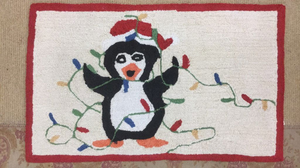 Christmas Penguin Rug (1 of 6)