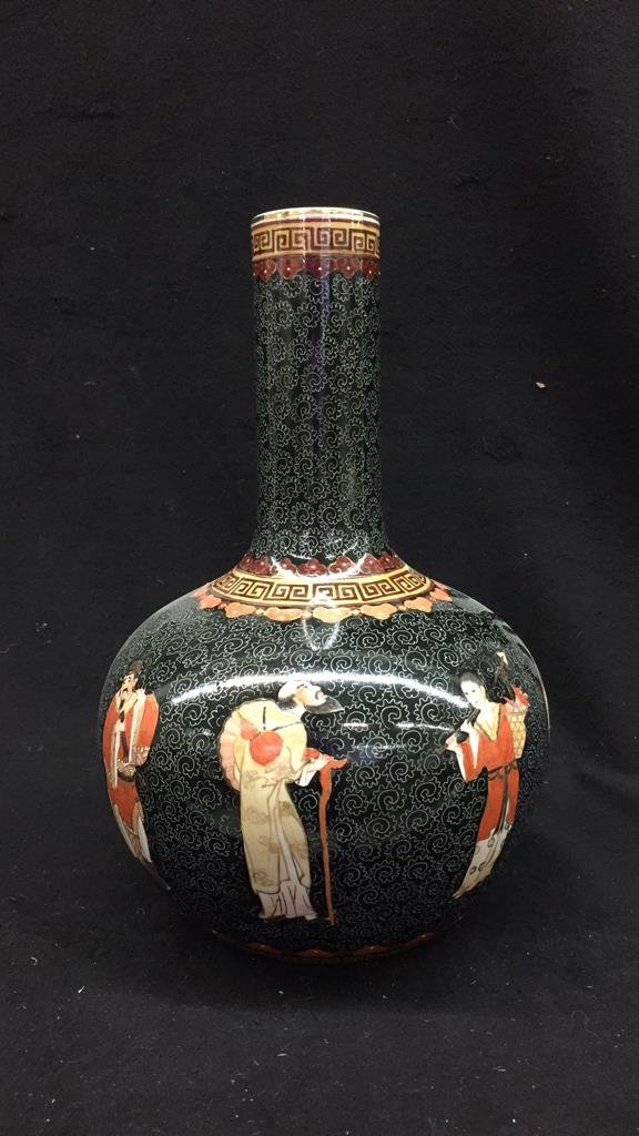 Hand Painted Asian Porcelain Vase (1 of 10)