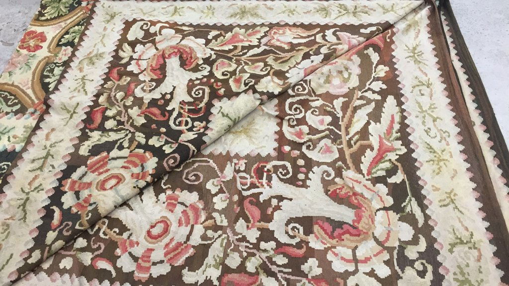 Oversized Aubusson Style Area Rug (1 of 5)