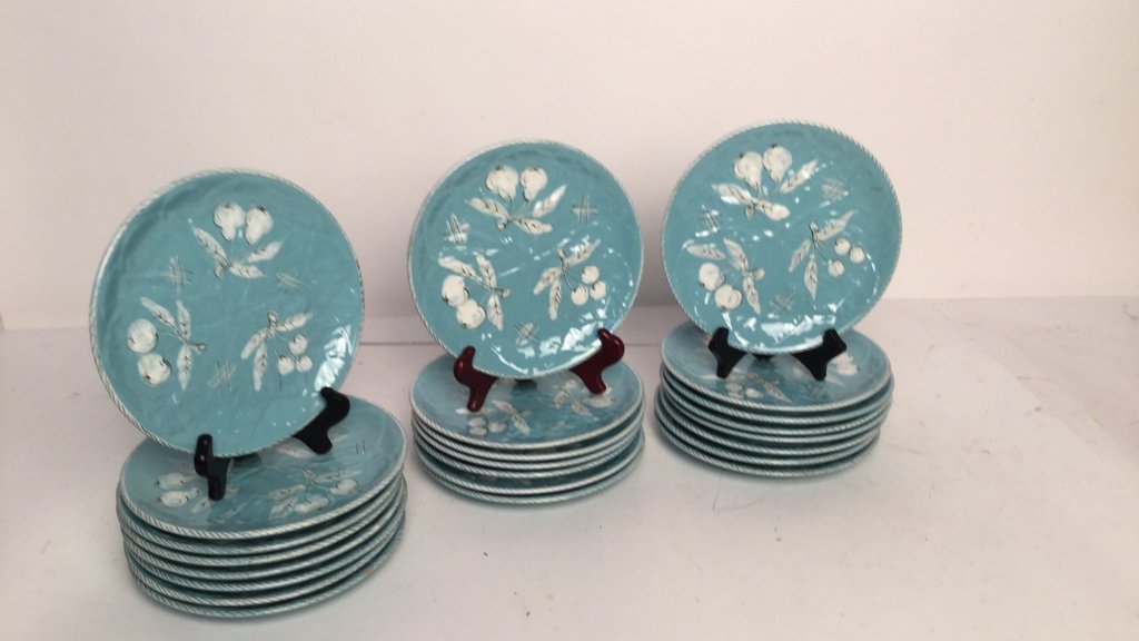 Set of 23 HandPainted Italian Dessert Plates (1 of 5)