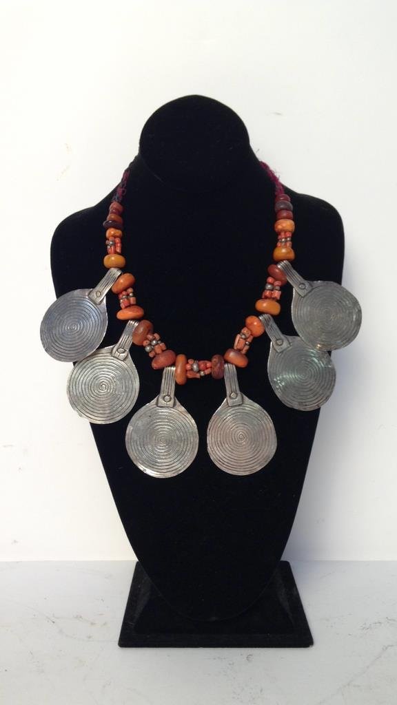 18th Century Silver & Amber Necklace (1 of 7)