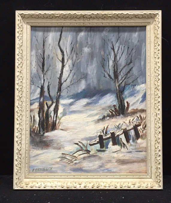 Framed E. Bestercy Signed Oil Painting (1 of 5)