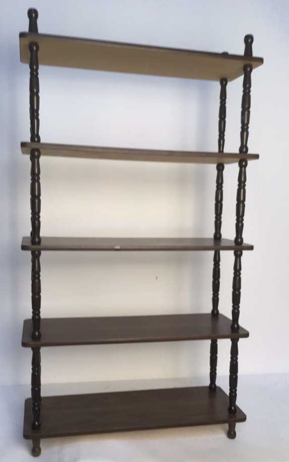 Carved Rod Wooden Shelf (1 of 5)