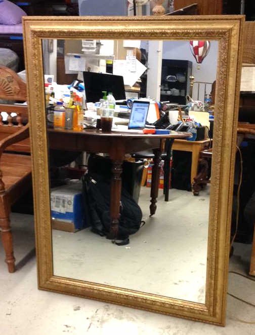 Vintage Gold Leaf Framed Mirror (1 of 6)