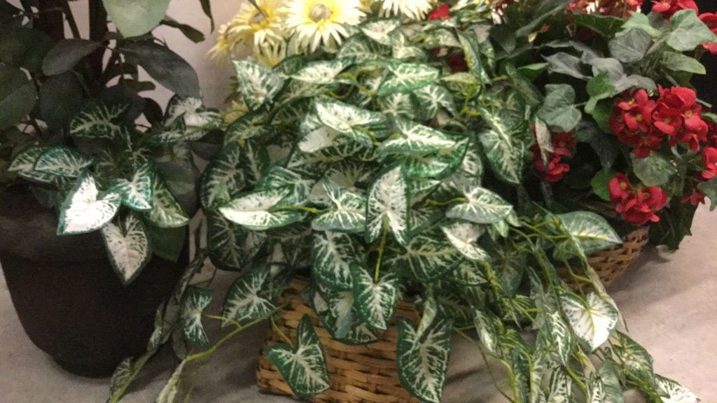 Set of 4  Large Faux Floral Display (1 of 6)