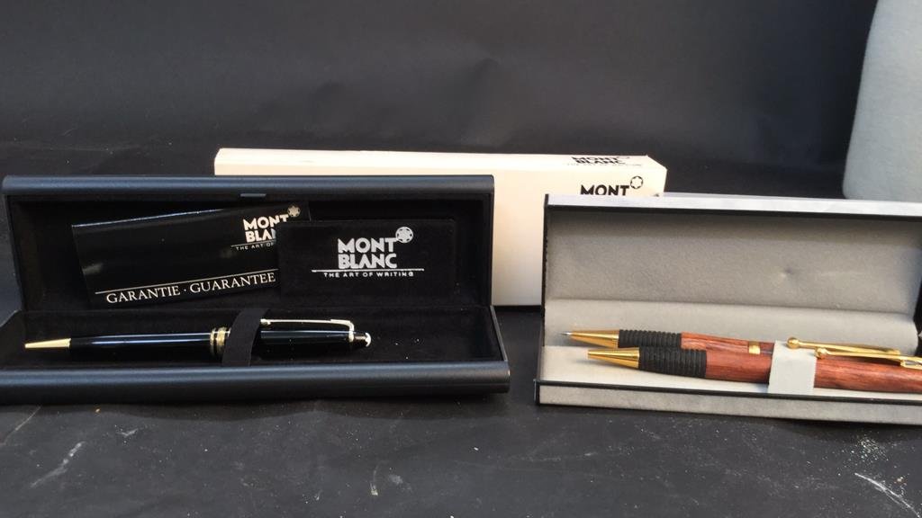 3 Mont Blanc Pens with Original Cases and Boxes (1 of 9)