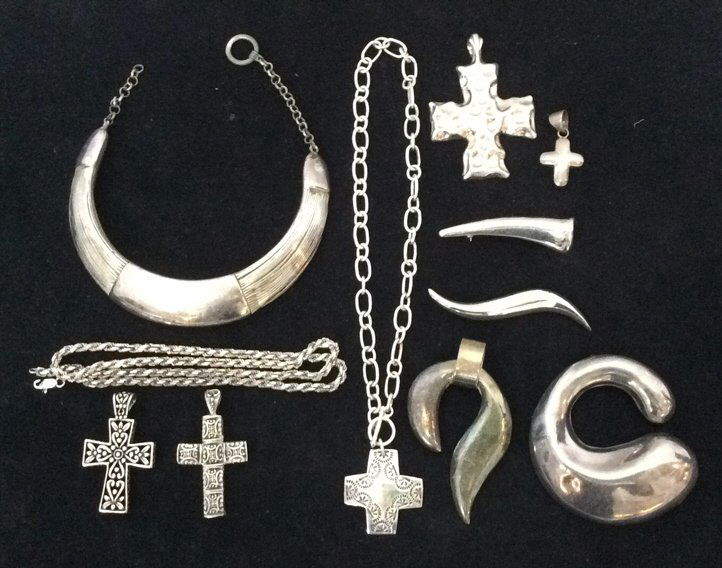 11 Piece Sterling Silver Necklace Lot (1 of 8)