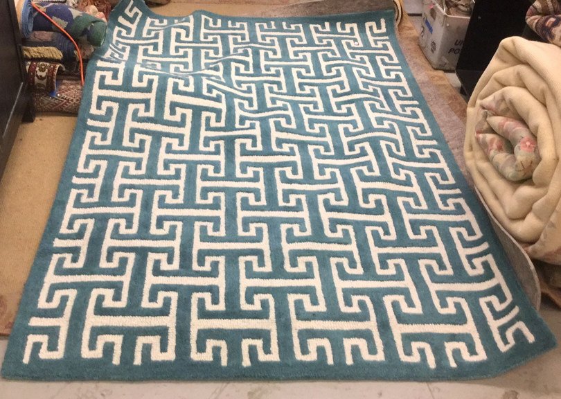 LOLOI Brighton Collection Teal Rug (1 of 8)