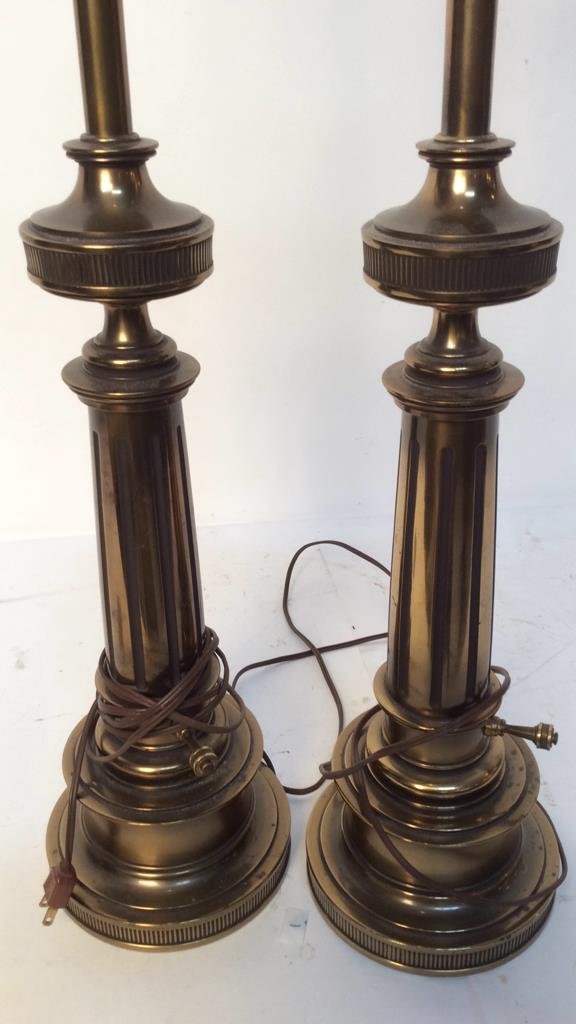 Pair Stiffel brass table lamps (1 of 7)