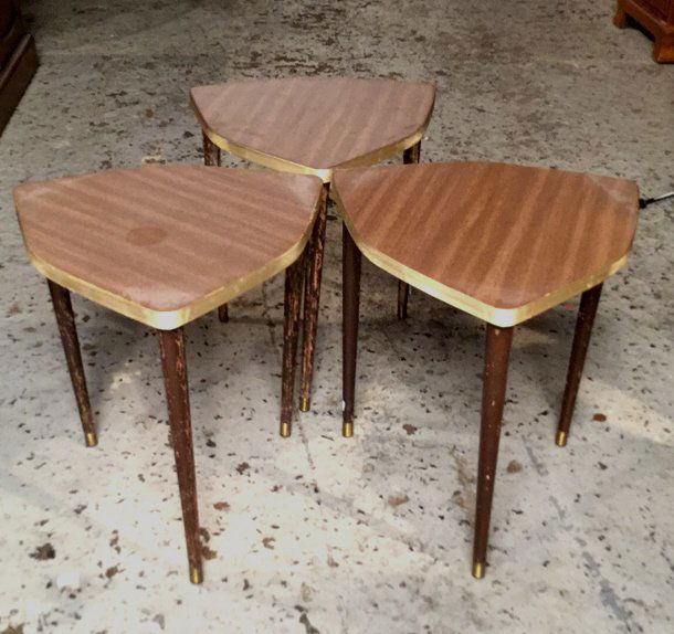 3 Matching Mini Tables Mid Century Modern (1 of 6)