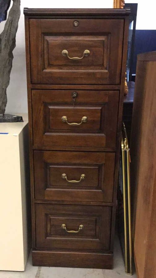 Wooden File Cabinet (1 of 4)