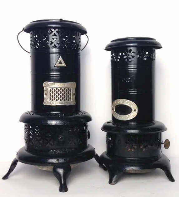 Two Black Painted Vintage Oil Heaters (1 of 7)