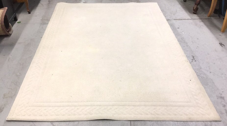 Ivory Wool Cashel Design Carpet (1 of 9)