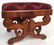 Vintage Carved Feathered Style Foot Stool